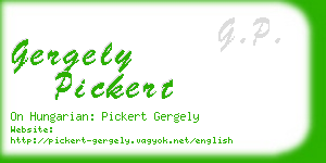 gergely pickert business card